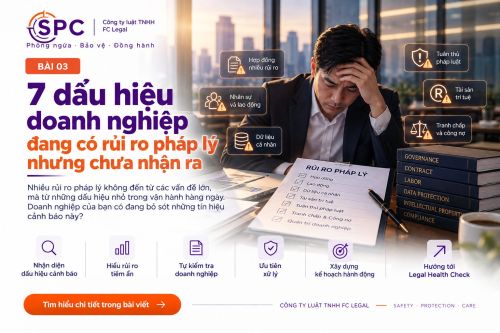 Rủi ro pháp lý doanh nghiệp: 7 dấu hiệu cảnh báo cần rà soát sớm