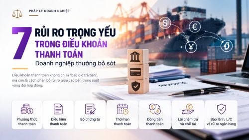 7 rủi ro trọng yếu trong điều khoản thanh toán doanh nghiệp thường bỏ sót