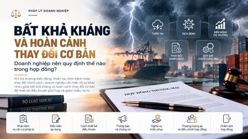 Bất khả kháng và hoàn cảnh thay đổi cơ bản: Doanh nghiệp nên quy định thế nào trong hợp đồng?