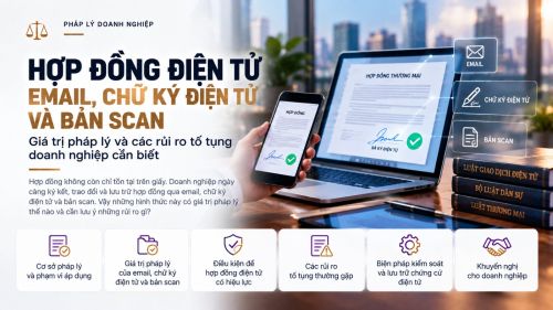Hợp đồng qua email, chữ ký điện tử và bản scan: Giá trị pháp lý và các rủi ro tố tụng doanh nghiệp cần biết